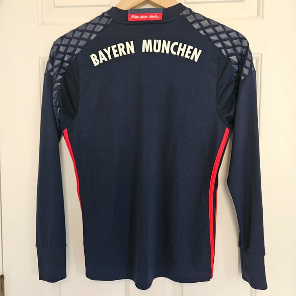 Bayern Munich 2016/2017 Goalkeeper Adidas Jersey Youth Large Football Soccer - Picture 8 of 9